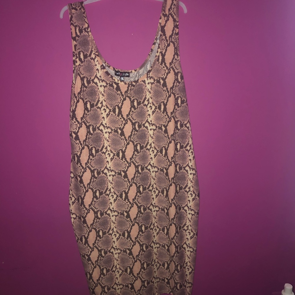 Snake skin dress